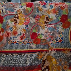 Johnny Was Reversible Cozy Blanket 60 Inches by 70 inches